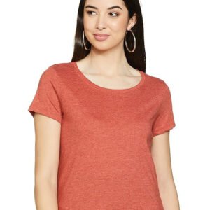 Women's Cotton Solid Regular Fit T-Shirt